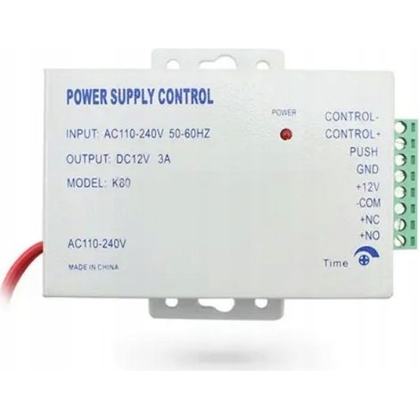 CONTROLADOR DE ALIMENTACIÓN DC12V 3A FUENTE DE ALIMENTACIÓN PARA CONTROL DE ACCESO