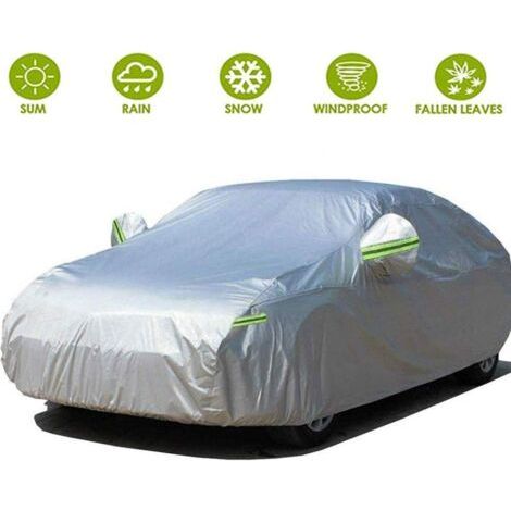 Bâche Voiture Exterieur Housse de Protection Oxford Imperméable , Ouverte Latérale, Anti UV Neige Poussière 490x180x150cm - Blanc Bâche pour voiture (1/5)