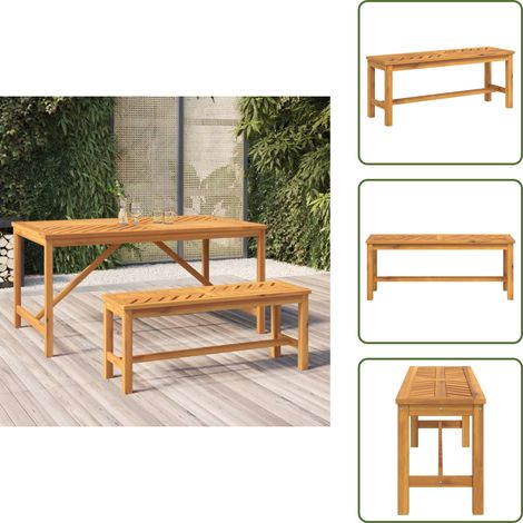 Panca in acacia - vidaXL Panca da Giardino 110 cm in Legno Massello di Acacia -