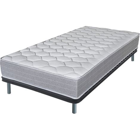 Matelas + sommier 90x190 Madere - Soutien ferme - Sommier démonté - Made in France (1/5)