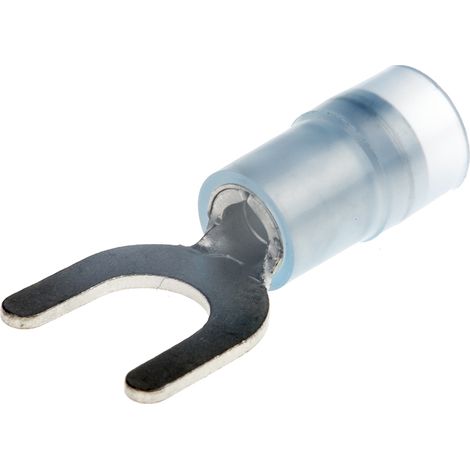 Cosse à fourche à sertir RS PRO Isolé, Bleu 14AWG 2.5mm² 16AWG 1.5mm²