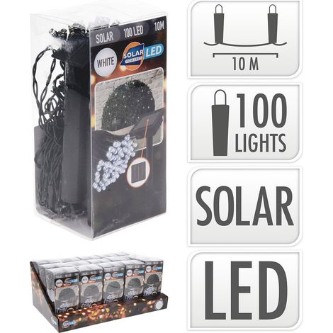 Guirlande LED blanche IP44 solaire 10m BASICS (1/2)