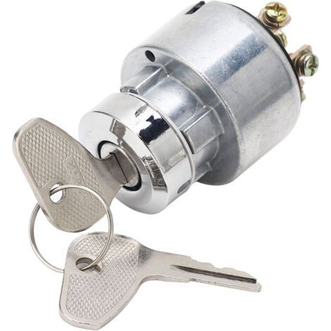 Tractor Ignition Switch 66021 55140 Aluminum Alloy Start with 2 Keys Replacement for Kubota M4030 M4700 Tractors (1/5)