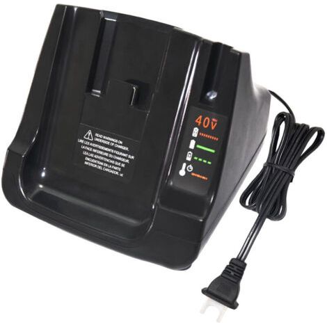 Convient pour Black and Decker 36V / 40V chargeur de batterie au lithium chargeur pour batterie lithium-ion : LBXR36LCS36 LCS40 36V LBXR36 LBX36 LBXR2036 LBX1540, etc.