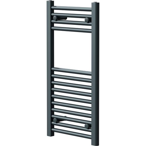 Pizarro Anthracite 800mm x 400mm Straight Heated Towel Rail (1/5)