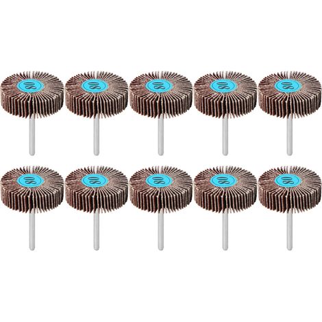 Generic Roue de Ponçage, Ponceuse de Roue 10pcs Ponçage du Rabat de Roule de Rabat à à Disque de à (1/5)