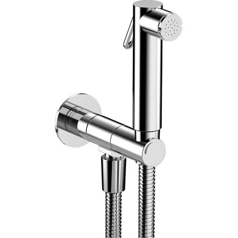 Sapho Anschlussarmaturen - Wandventil mit Bidetbrause, verchromt SG107