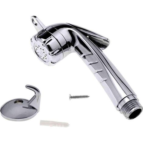 Pommeau de che en ABS - Bouton 1/2" - chette à main de camping - che de toilette - che de bateau - Chromé