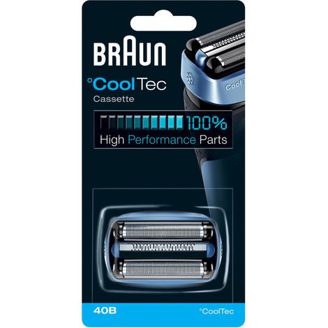 Braun 40B Cabezal compacto CoolTec Cassette Azul Número de cabezales/cuchillas de afeitado: 1 (1/4)