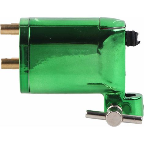Machine à tatouage rotative en alliage, moteur puissant pour liner et shader, outil de maquillage permanent vert. (1/5)