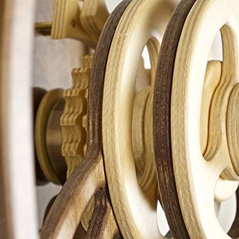 Décoration murale en bois sculpté représentant un moulin à vent rotatif à énergie cinétique, œuvre d'art murale 3D à suspendre représentant un moulin à vent rotatif infini pour la décoration du salon (1/3)