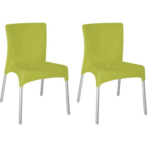 garbar MOON Set 2 Silla Interior, Exterior Verde Lima