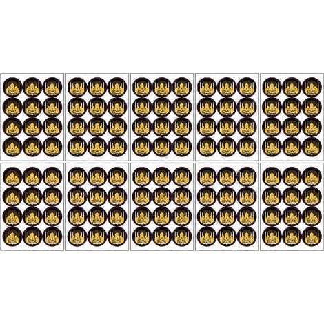 120 Siegelaufkleber für Eid Mubarak Geschenktüten, Ramadan Dekorationsetiketten, Kartonverschließaufkleber, Partyaufkleber (Packung mit 120 Stück). (1/4)