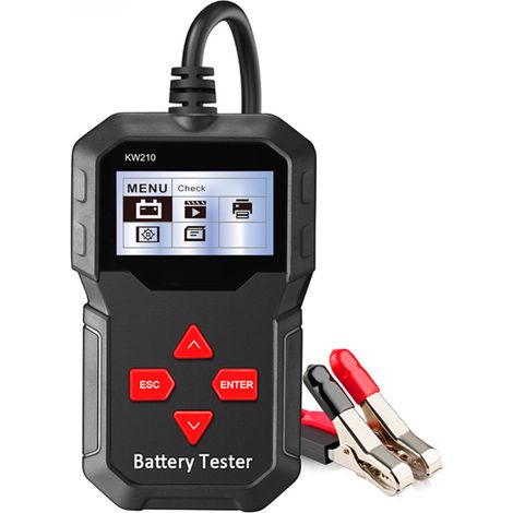 Testeur de batterie automobile KW210 12V, analyseur numérique multilingue (1/5)