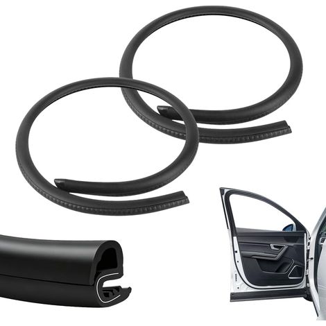 Joint de Porte Voiture en Caoutchou, 2 Pièces 0.8m Joint de Montant B Auto Joint d’Étanchéité Acoustique pour Montant B Joint Caoutchouc Voiture Universel pour Voiture Camions SUV (1/5)