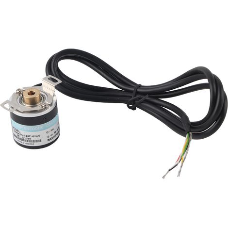 Codeur Incrémental ABZ 3 Phases, Arbre Creux Semi-6mm, Moteur Réducteur DC 5-24V, Équipement Industriel C38S6G5300ZG24N, Capteur de Position Précision (1/5)