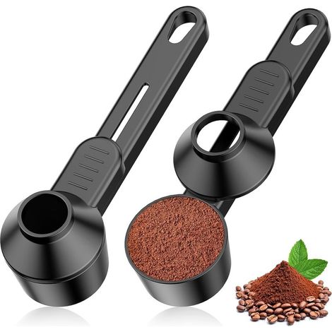 Set aus 2 Teelöffeln und Trichter für wiederverwendbare K-Cup-Kaffeekapseln – für gemahlenen Kaffee, Proteinpulver, Tee