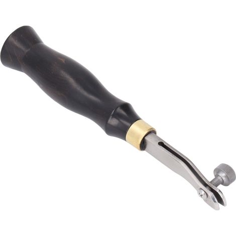 Outil à biseauter les bords du cuir 0,5 mm, réglable, manche en bois confortable, coupe-bordures pour cuir (1/5)