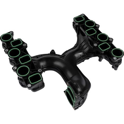 Collecteur d'admission, plastique renforcé, 24 x 12 x 6 cm, compatible avec Audi A4 A5 A6 A8 Q5 Q7, améliore l'efficacité du flux d'air, norme de qualité OEM (1/5)