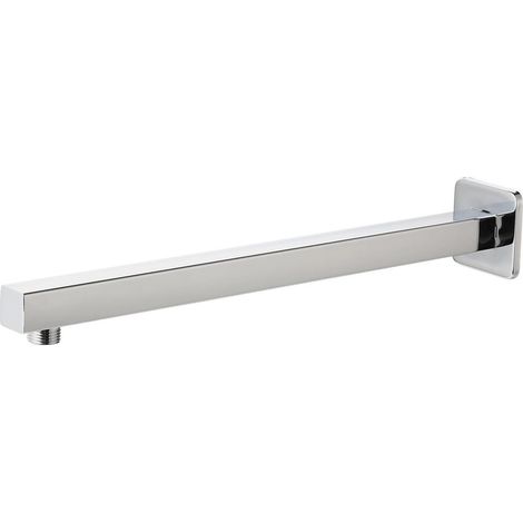 Duscharm 40cm Edelstahl mit Flansch, Wandmontage, Chrom (1/5)