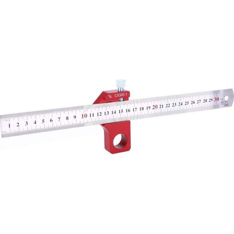 CX300-1 300mm Règle Carrée de Travail du Bois Multifonction Scriber Matériel Outil de Mesure pour Angle de Hauteur (1/5)