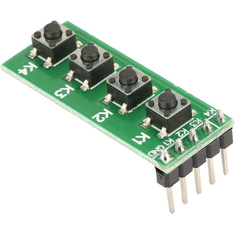 GARRYFIZH Clavier à module universel à 4 boutons-poussoirs