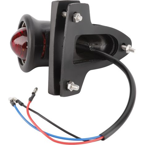 Feu arrière rétro plaqué pour motos, feu stop noir SLJ-W042B (1/5)