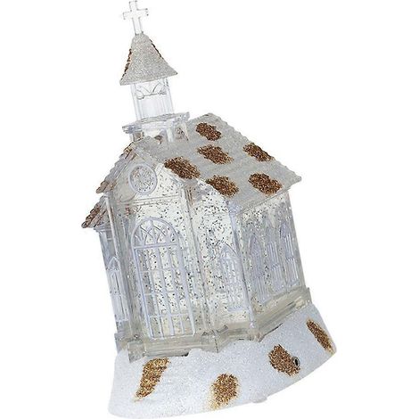 Maisons de Noël polyvalentes avec éclairage LED, décoration festive pour vitrine et intérieur, idéales pour les fêtes. (1/4)