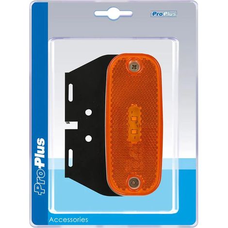 Feu De Position Latéral 10-30v Orange 110x45mm Led Avec Support Dans Blister (1/5)