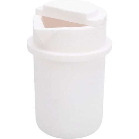 Creuset en quartz de 1 kg avec couvercle, outil de fusion et de raffinage pour l'or, l'argent et le platine. (1/5)