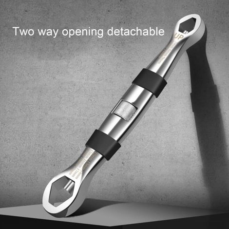 Cle A Molette Universelle Cle A Molette A Haute Durete Cle Multifonctionnelle Sans Effort A Double Extremite Pour Reparation (1/5)