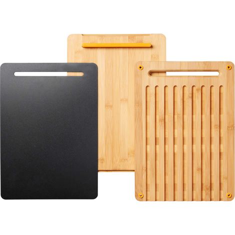 Fiskars Set di taglieri in bambù 3 pezzi (1/5)