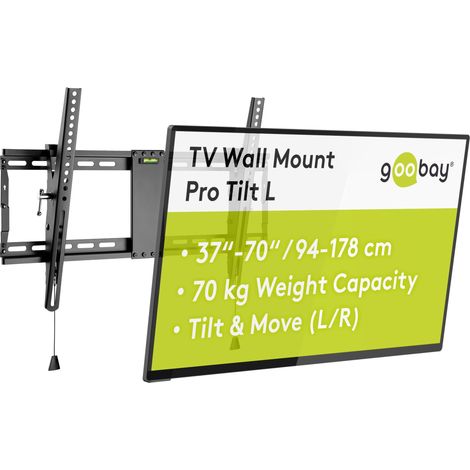 Support Mural TV inclinable pour ecrans et televiseurs de 37-70 Pouces (94-178 cm) - Fixation Murale TV avec Une capacité de Charge Max. 70 kg accroche Television Mural VESA 200x200 (1/5)