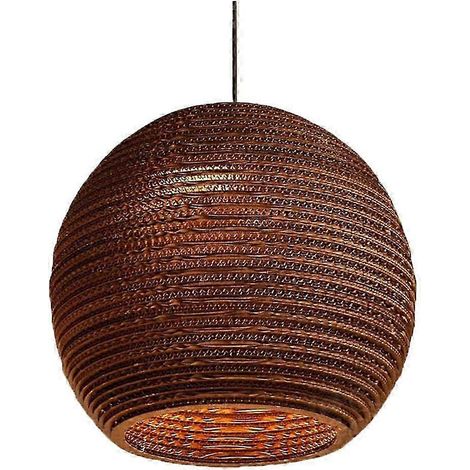 Abat-jour en papier de riz, style asiatique du Sud-Est, suspension antique, forme alvéolée, 20 x 20 x 16 cm, 1 pièce (1/3)