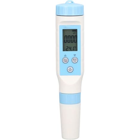 3-in-1 water quality tester: pH value, EC value, temperature, multifunctional, powder and battery not included--DTEKGAZ
