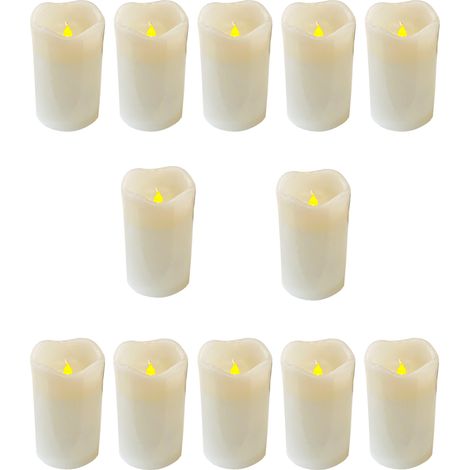 12 Stück LED Echtwachskerze 5 x 6,5 cm-MYW52745-12 (1/2)