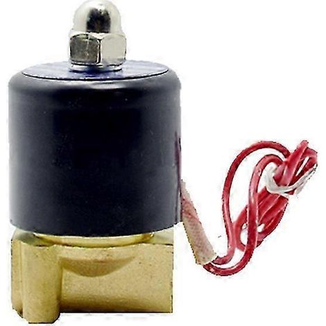 Électrovanne G1/4 po en laiton, normalement fermée, 0-0,8 MPa, 220 V, pour air, eau, huile, type 1 (1/3)