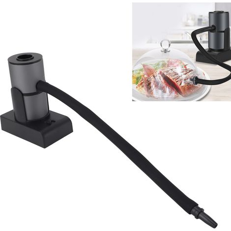 Kompakter, tragbarer Handräucherofen mit 2 Geschwindigkeitsstufen, ABS/Aluminium, für Cocktails, Grillen und Kochen – DIY-Set mit Werkzeug und Filtern – Grau (1/5)