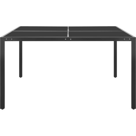 Maison Exclusive - Gartentisch Anthrazit 130x130x72 cm Stahl und