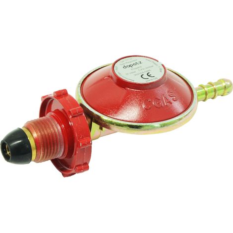 Dapetz ® Propane Gas Regulator With Handwheel BBQ Camping 37mbar POL Connector Also Fits Calor Bottles 8mm Hose End Tail No Spanner Required For Flogas Calor 3.9KG To 47KG Gas Bottle (1/5)