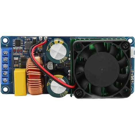 Amplificateur Mono 500W HiFi Haute Efficacité, Carte Puissance avec Ventilateur pour Haut-Parleurs 10-18 Pouces, 4-8 Ohms (1/5)
