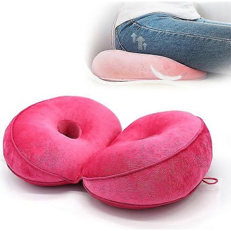 Coussin de siège, coussin de chaise de bureau, coussin de siège auto pour soulager les douleurs au dos et au coccyx, coussin pour fauteuil roulant, coussin fessier en mousse à mémoire de forme pour le (1/5)