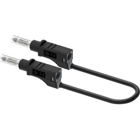 Electro PJP 2210/600V-CD1-50N Cordon de mesure banane mâle 4 mm 50 cm noir 1 pc(s) (1/3)