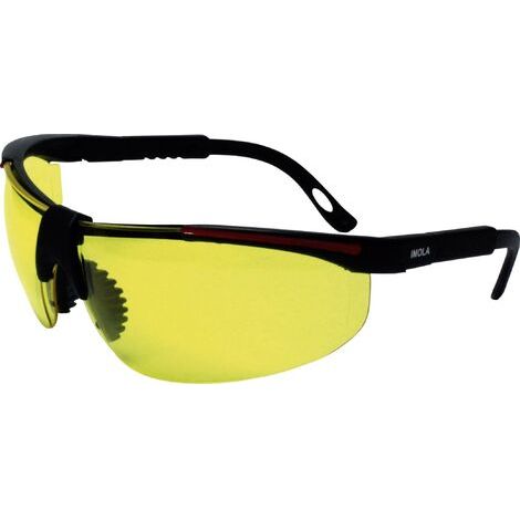 protectionworld 2012008 Schutzbrille inkl. UV-Schutz Schwarz, Rot EN 166-1 DIN 166-1 (1/3)