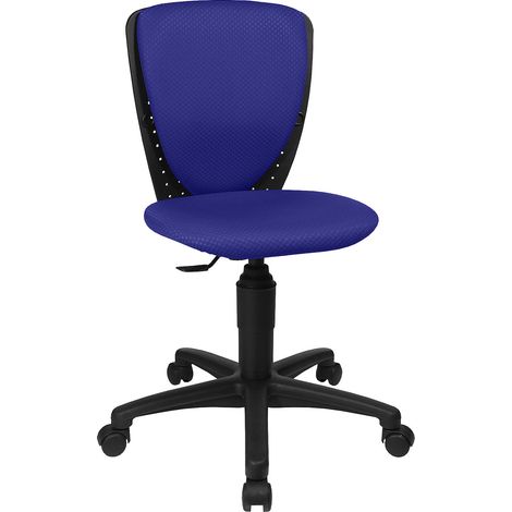 Topstar, Siège de bureau HIGH S'COOL, sans accoudoirs, bleu (1/5)