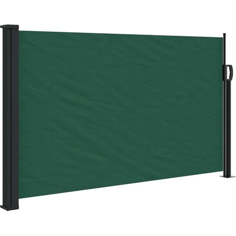 Store Banne - Auvent latéral rétractable vert foncé 120x500 cm fr10670 - Maison La Vie (1/5)