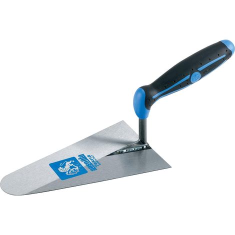 1 - Truelle Italienne - Truelle De Maçon - Pointe Ronde Étroite - Finition Mortier - Usage Professionnel - Acier - 24cm