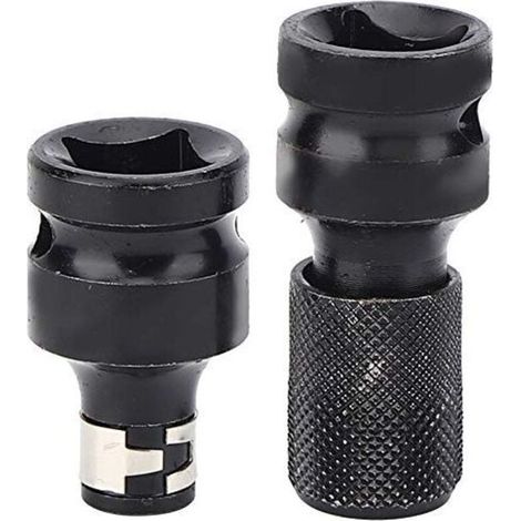 Adaptateur de douille 1/2 1/4 pouce Adaptateur à chocs Ensemble de réducteurs de douilles pour clés à chocs et à cliquet (1/4)