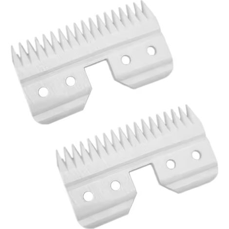 2 Pack Rechange Coupe-Lame Céramique pour Tondeuse de Toilettage 18 Dents Compatible avec A5, KM Series (1/4)