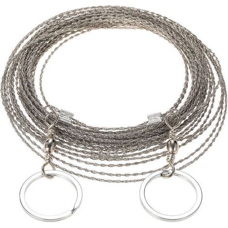 Scie A Fil Exterieure De 10 Metres De Long, Cable De Survie Pour Scie A Fil, Fil De Scie A Chaine (1/5)